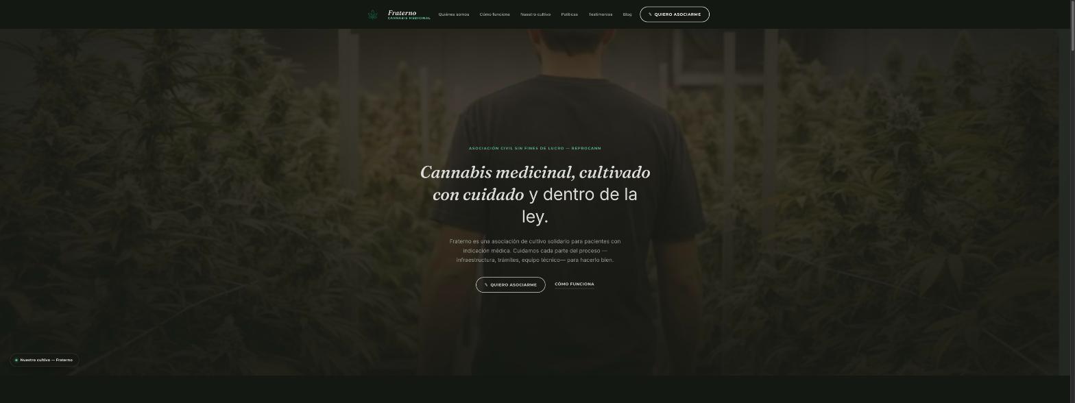 Cultivo de Fraterno Cannabis Medicinal